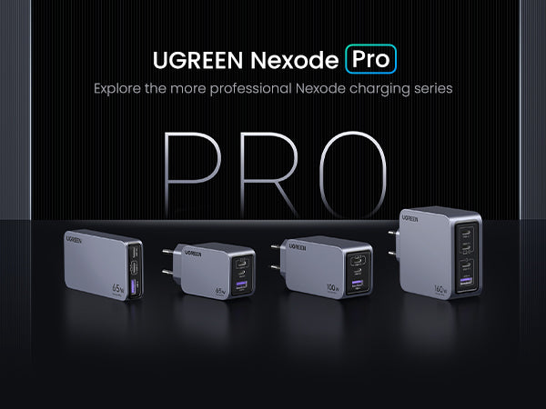 UGREEN Nexode Pro Charger 3-Port GaN Fast Set 65W EU