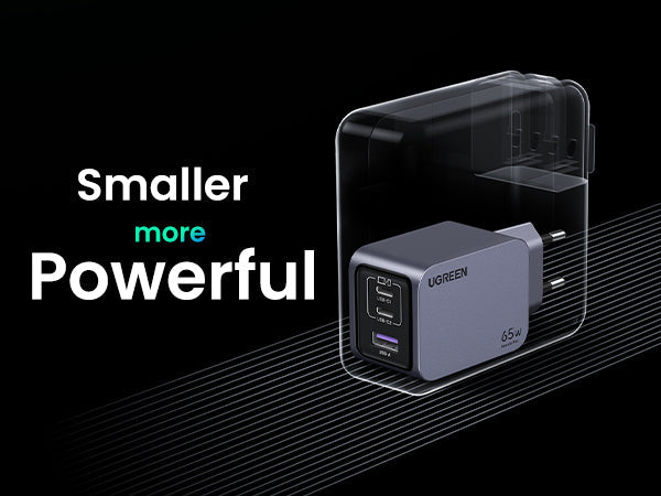 UGREEN Nexode Pro Charger 3-Port GaN Fast Set 65W EU
