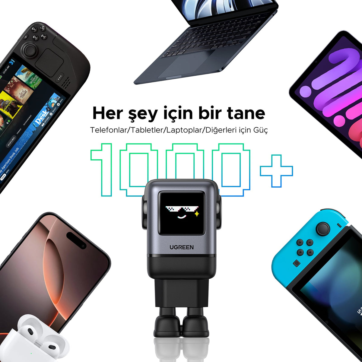 UGREEN Uno 100W 4 Port Şarj Cihazı