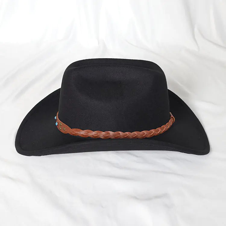 Denim Cowboy Top Hat