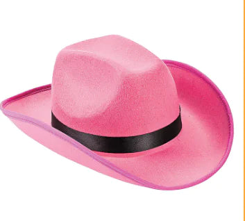 Cowboy Hat Ribbon Accent Clip
