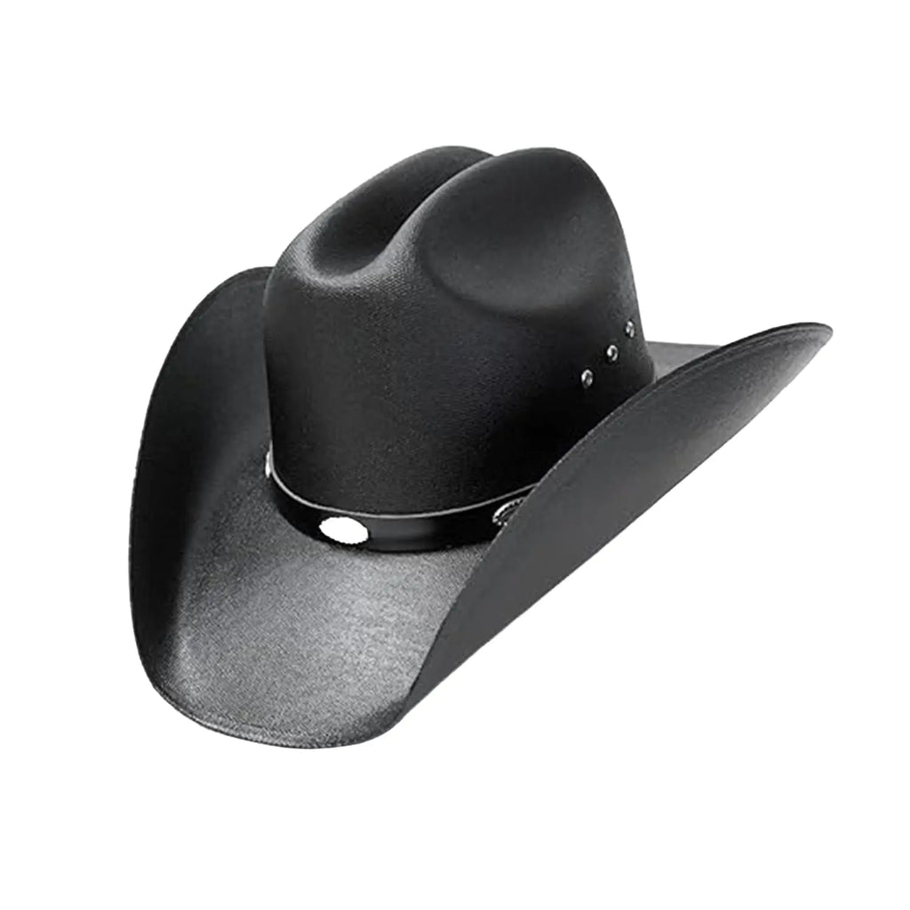 Kids Classic Straw Cowboy Hat - Western Style with Silver Conchos