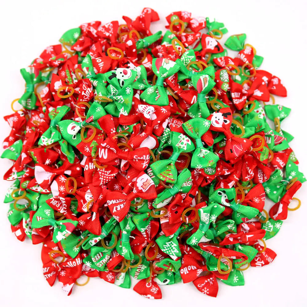 Festive Pet Bow-Knot Flower