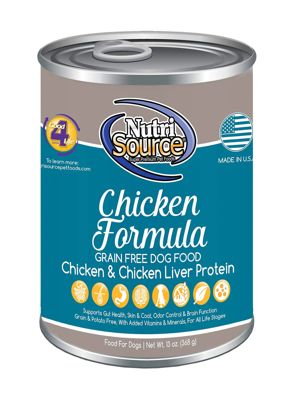 NutriSource 13oz Pure Chicken Grain-Free Wet Dog Food
