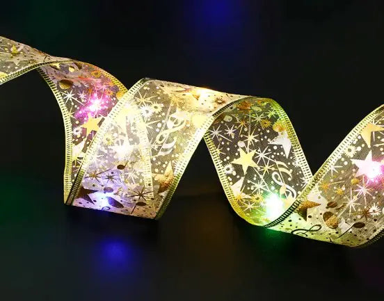 Festive Fairy Light Bow
