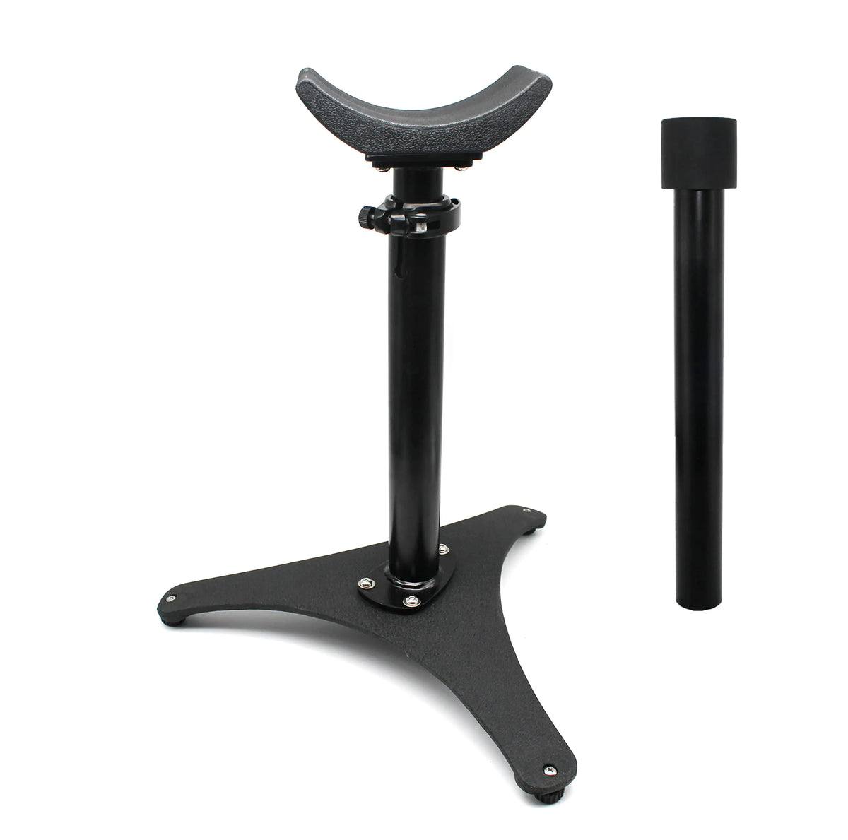 homcare Metal Hoof Stand with Adjustable Height Hoof Jack Farrier Stand Horse Hoof StandBlack