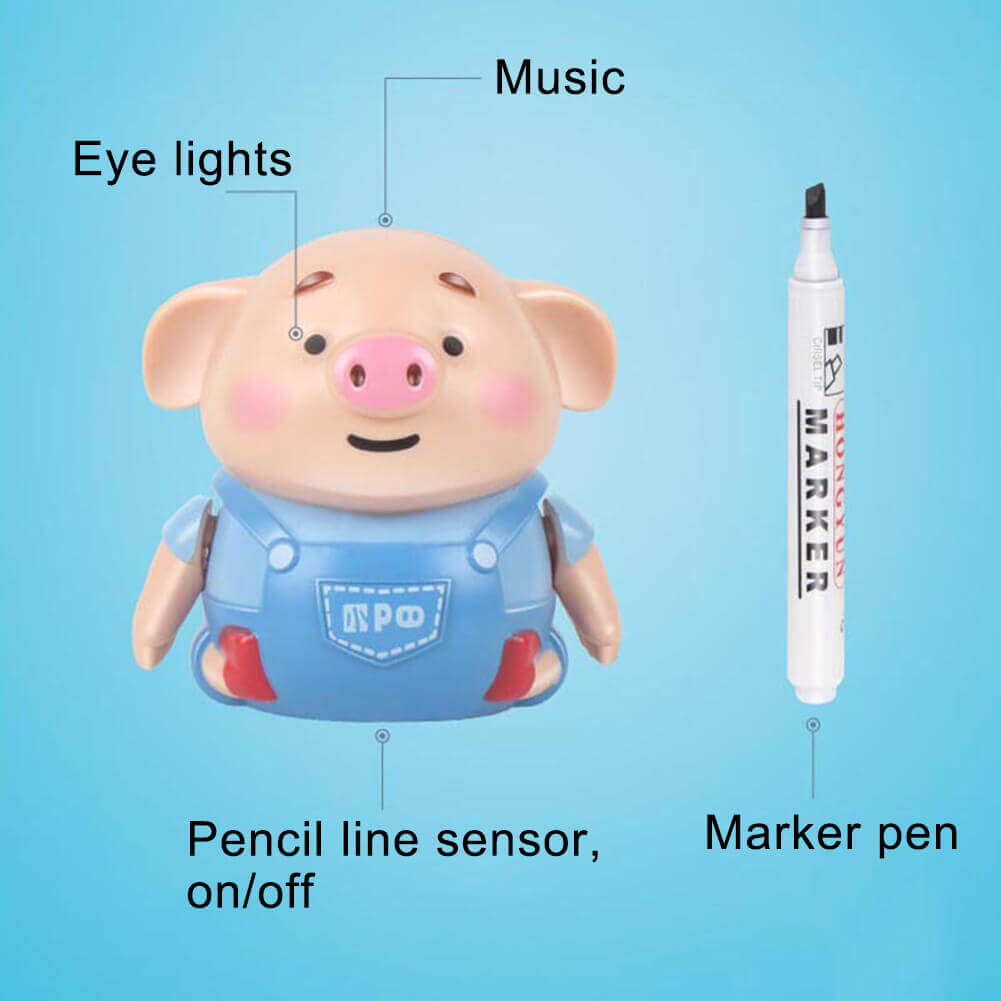 Cute Pen Inductive Pig Toy