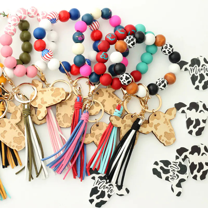 Cowboy Charm Bracelet with Keychain