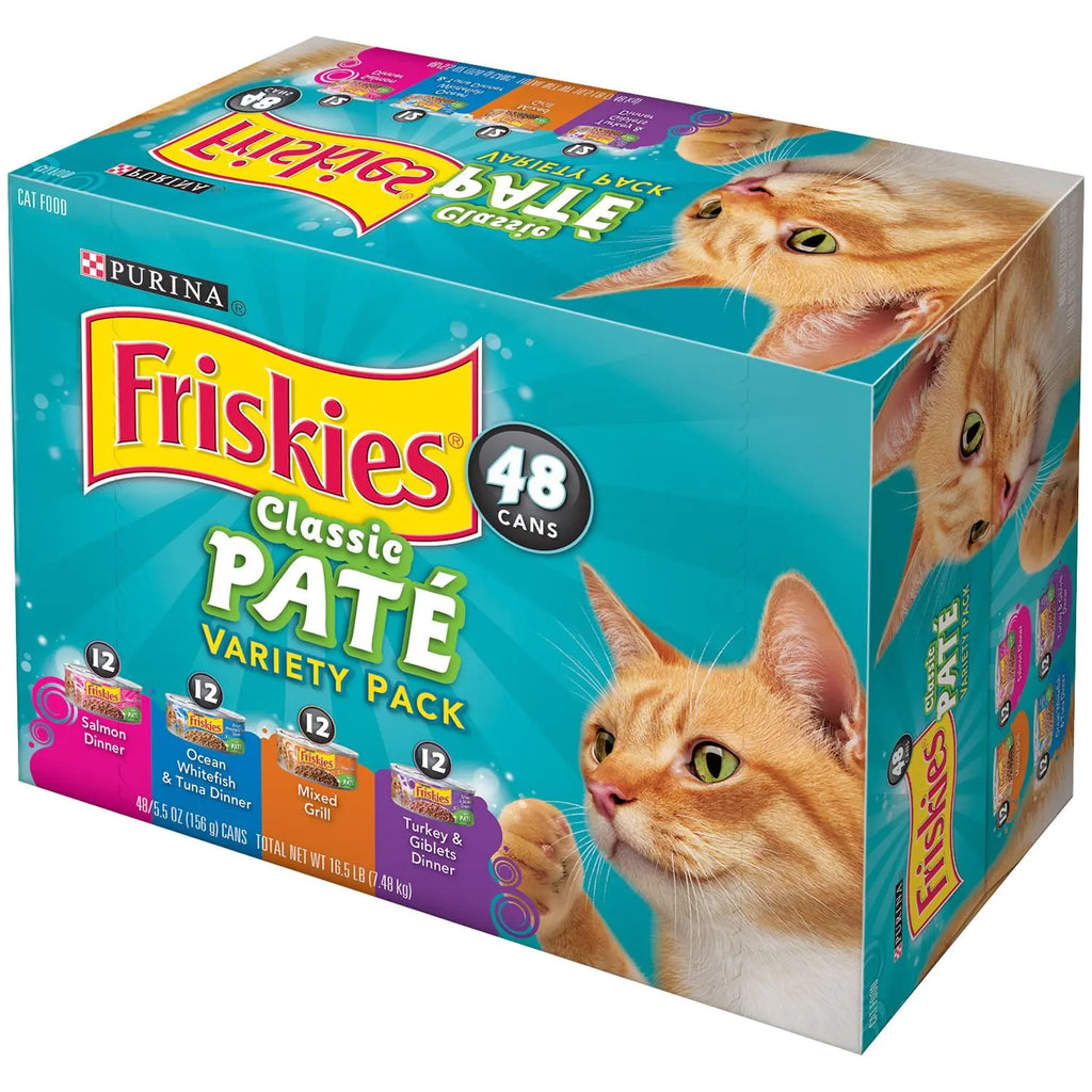 #1 Friskies Pate Variety Pack Canned Cat Food (48/5.5-Oz Cans)