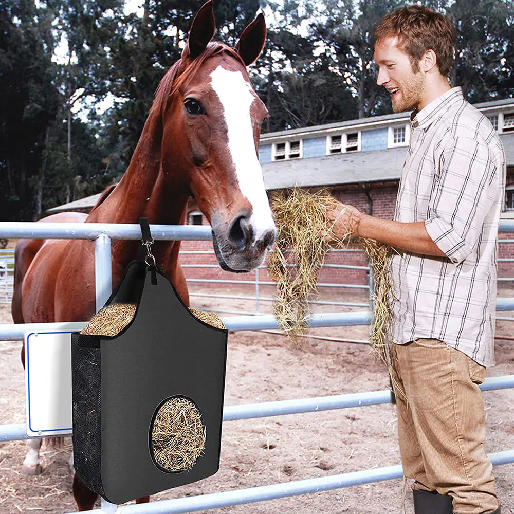 Horse Hay Bags for Slow Feeding When Going Out