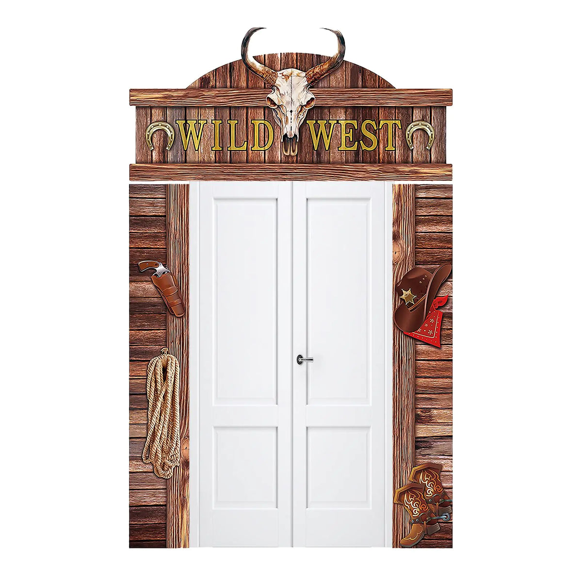 Rustic Western Saloon Door Decor Set