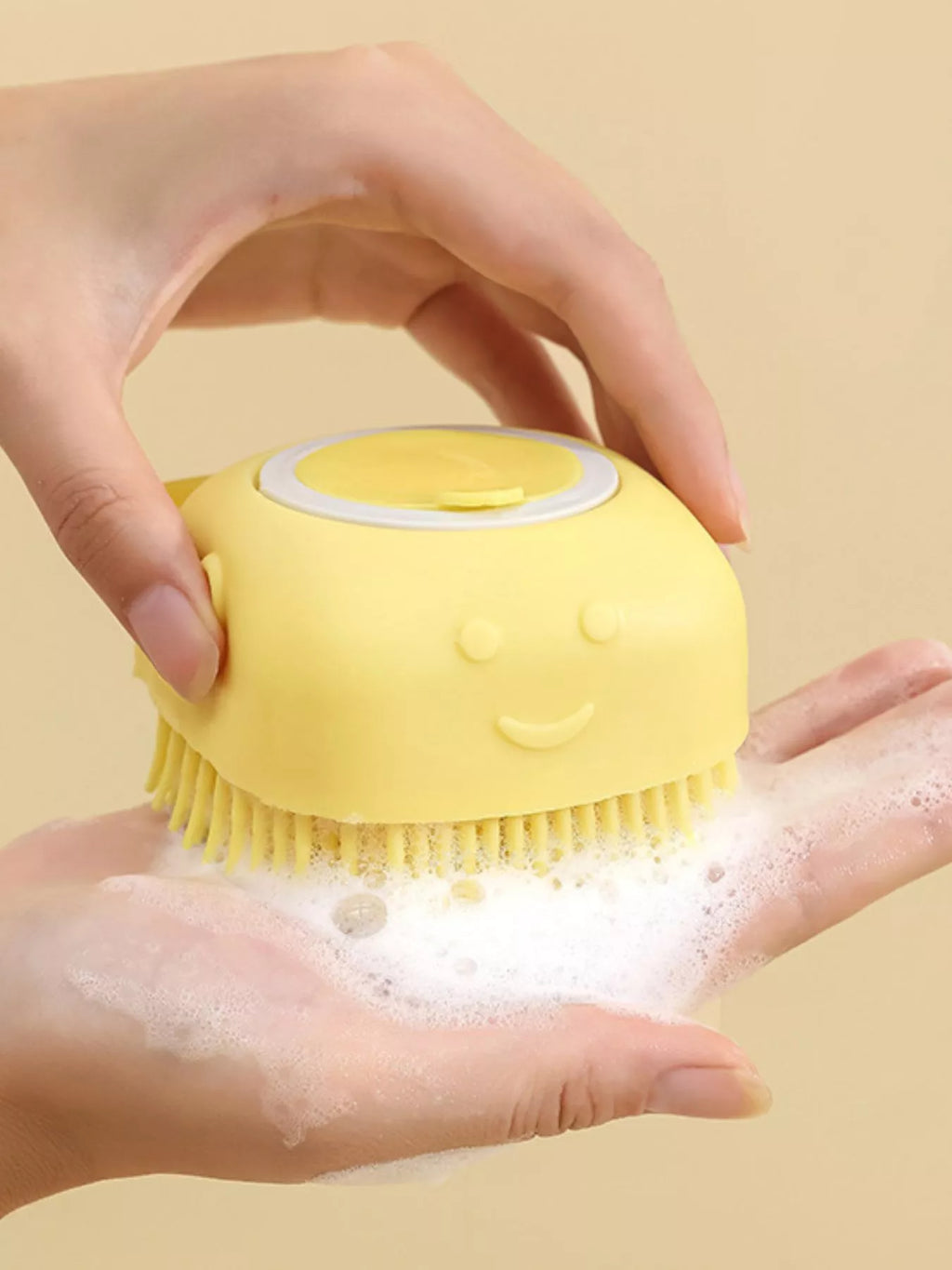 Cute Cartoon Silicone Pet Bath Brush