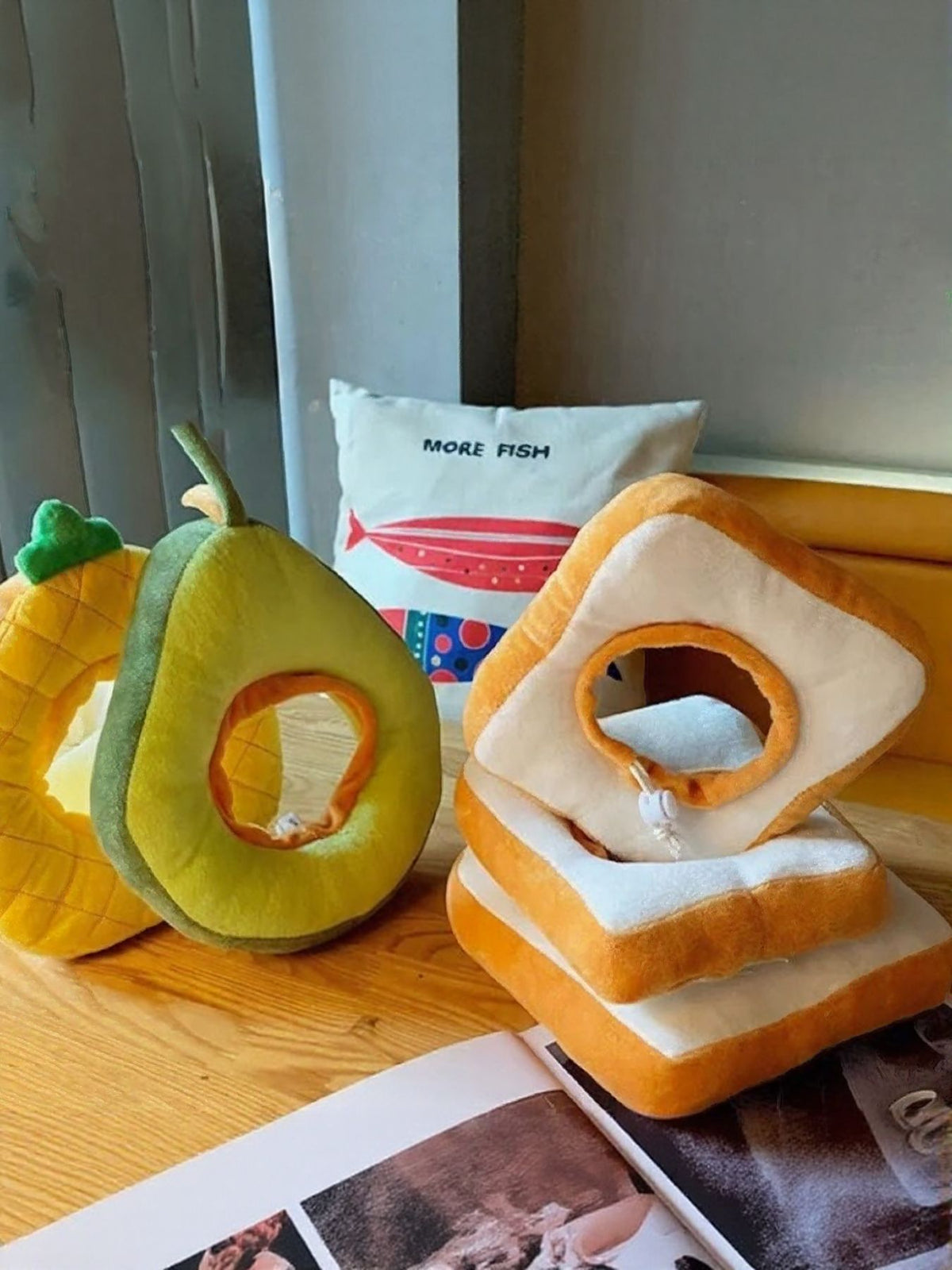 Avocado & Toast Shape Pet Collars