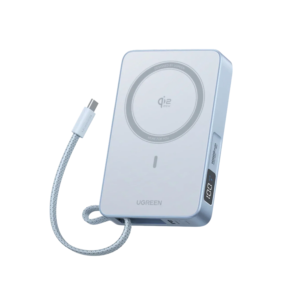 UGREEN Magflow Qi2 25W Power Bank 10000mAh con Inducción Magnética