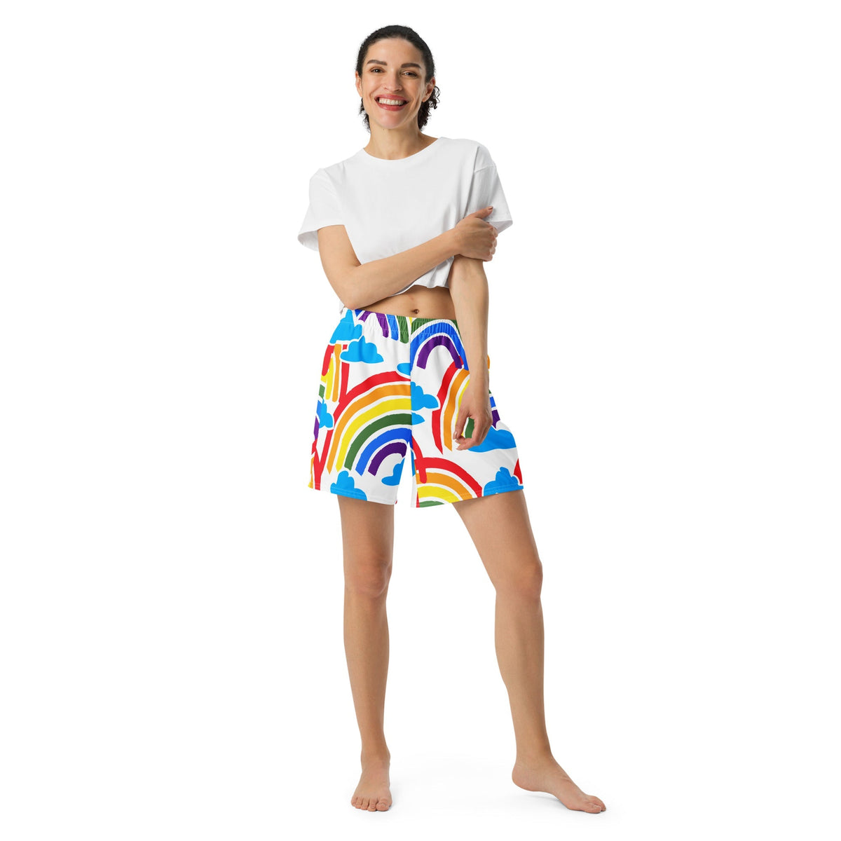 All-Over Print Unisex Athletic Long Shorts