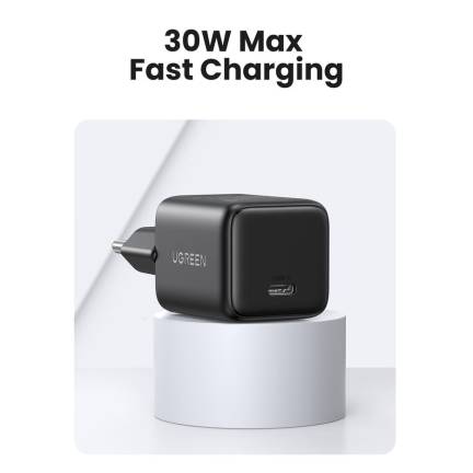 UGREEN Charger USB-C GaN Fast 30W EU Black