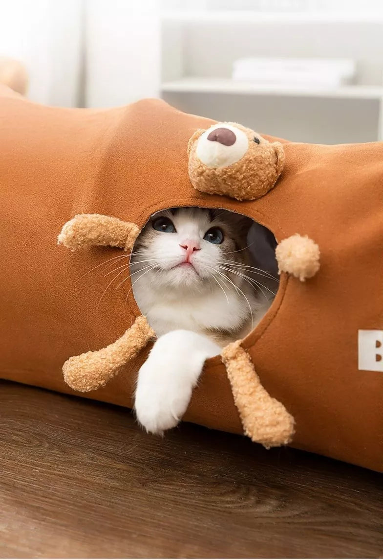 Foldable Cat Tunnel Toy