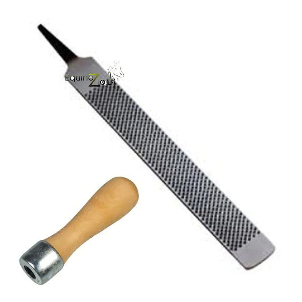 Farrier Hoof Rasp Horse Equine Hooves Shoe File with Wooden Handle