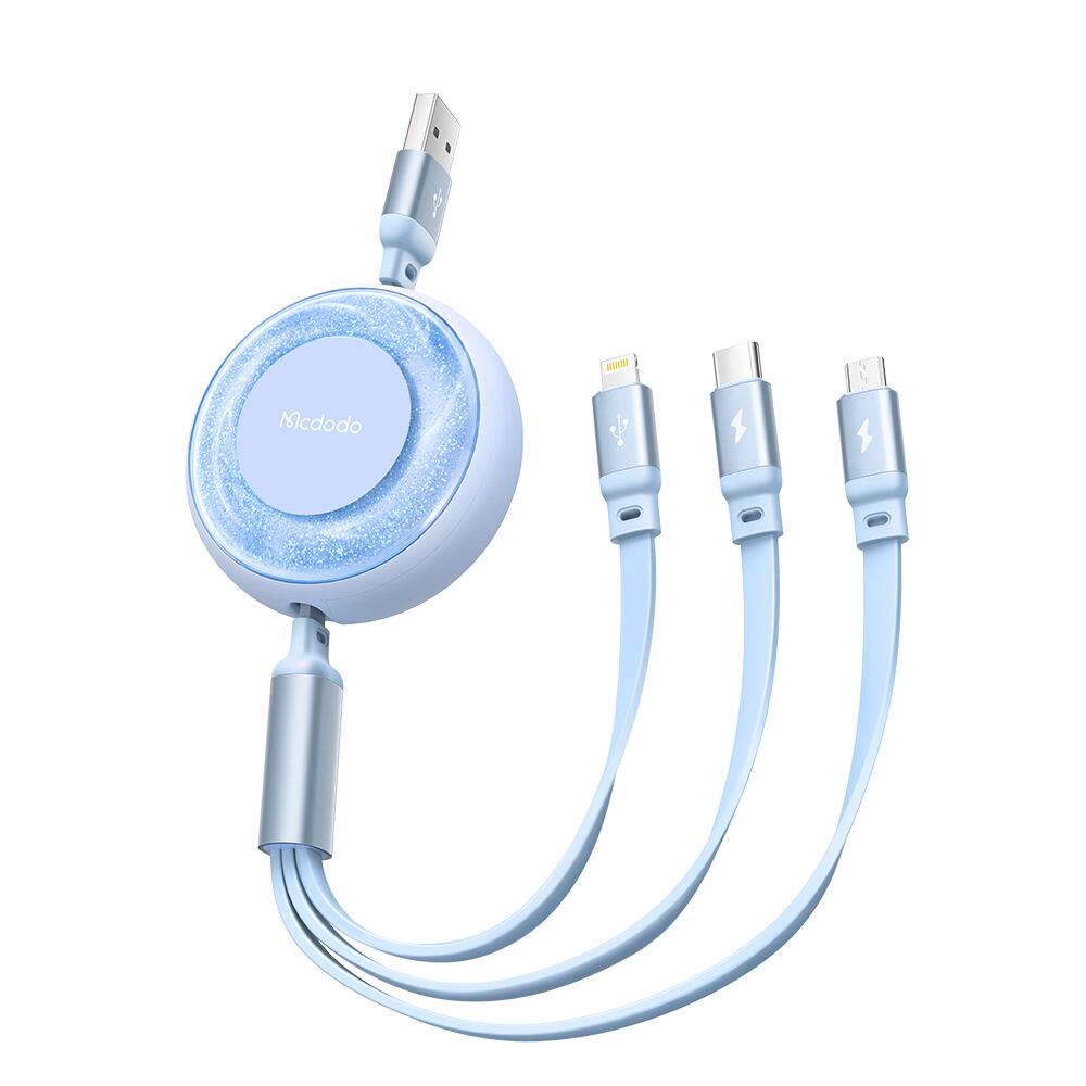 Mcdodo 3 in 1 USB-A  to Lightning+Micro+Type-C  Data Cable 1.2m