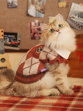Argyle Pattern Pet Sweater