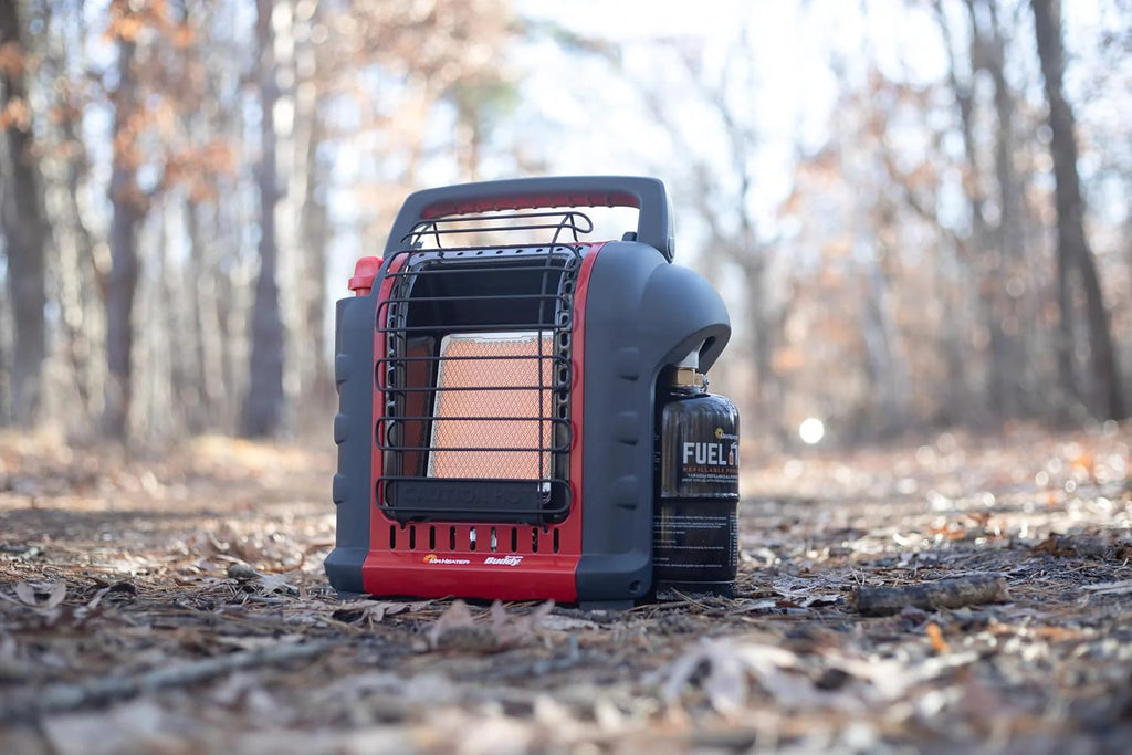 Portable Propane Radiant Heater, 4,000-9,000 BTU, for campers, workshops, patios, and more