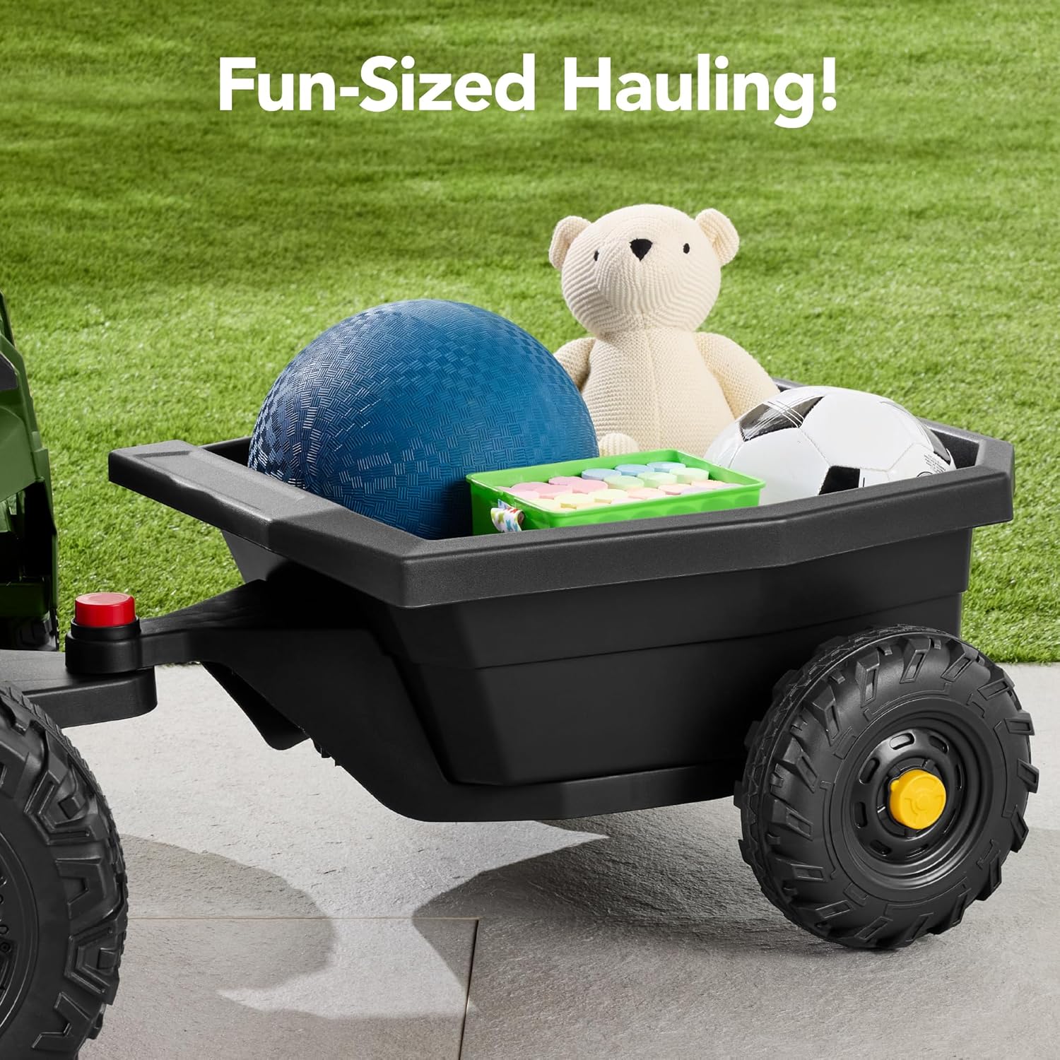 Children's black UTV electric children's car