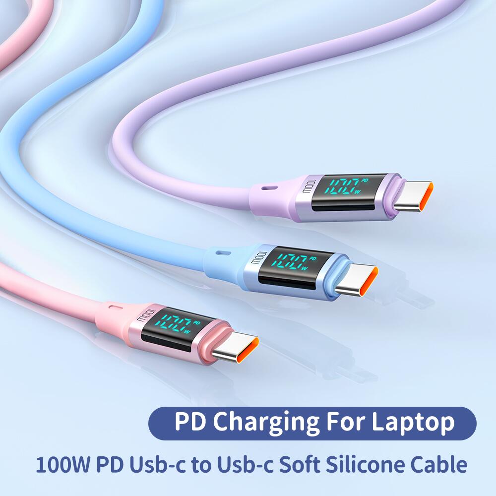 Mcdodo Digital HD Silicone USB-C to USB-C 100W Cable (1.2/1.8m)