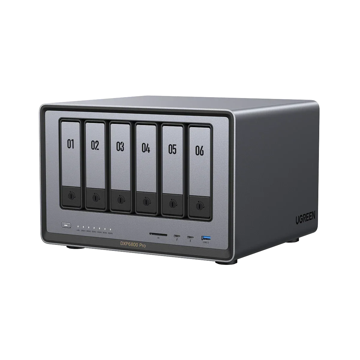 UGREEN NASync DXP6800 Pro, NAS de escritorio de 6 bahías, CPU Intel i5 1235u de 10 núcleos