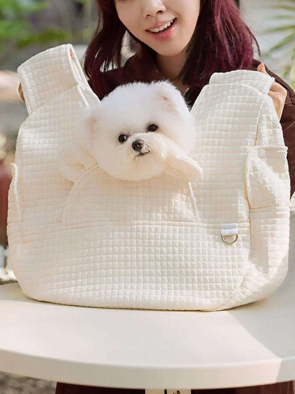 Comfortable Quilted Pet Carrier Sling Bag