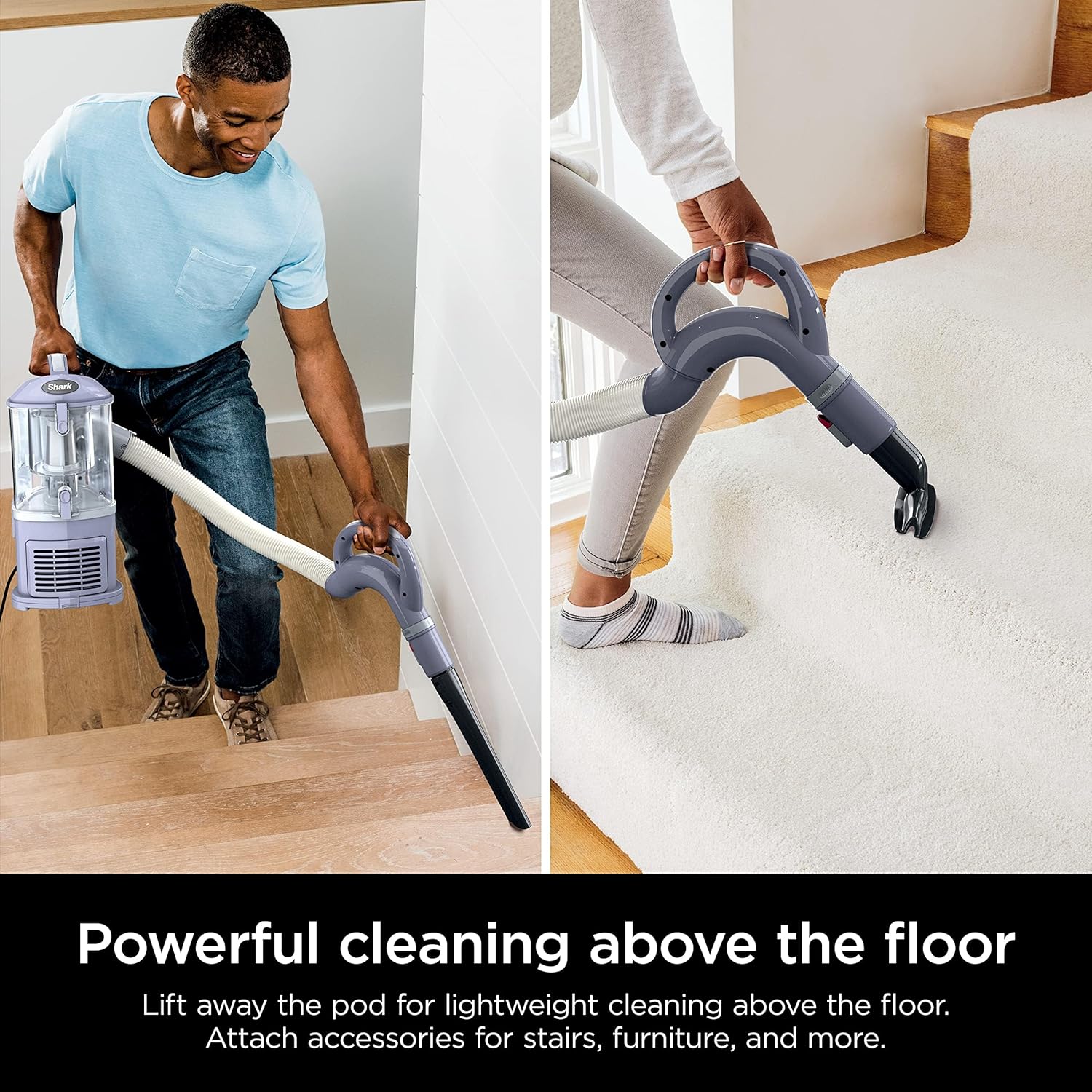 Upright Vacuum Navigator Lift-Away Deluxe with Large Dust Cup Capacity HEPA Filter Swivel Steering Upholstery Tool & Crevice Tool