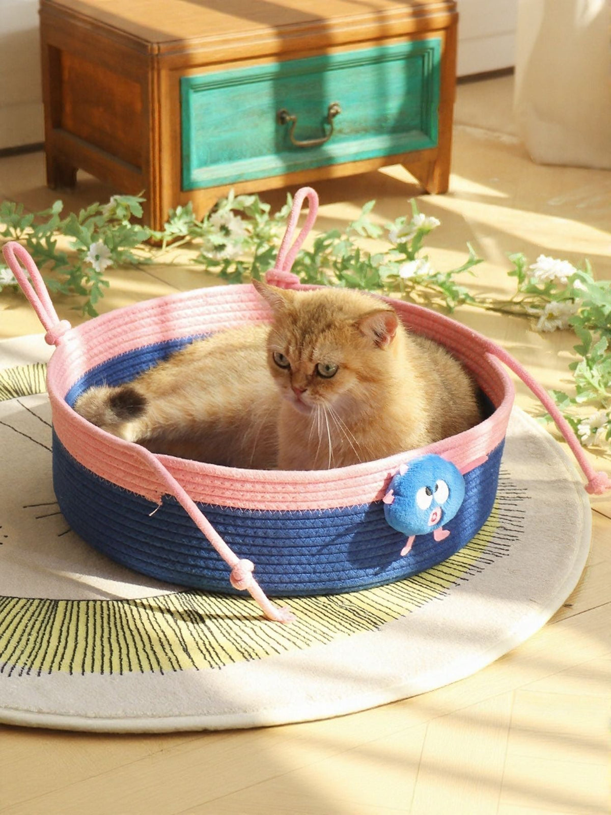 Two-Tone Woven Pet Nest