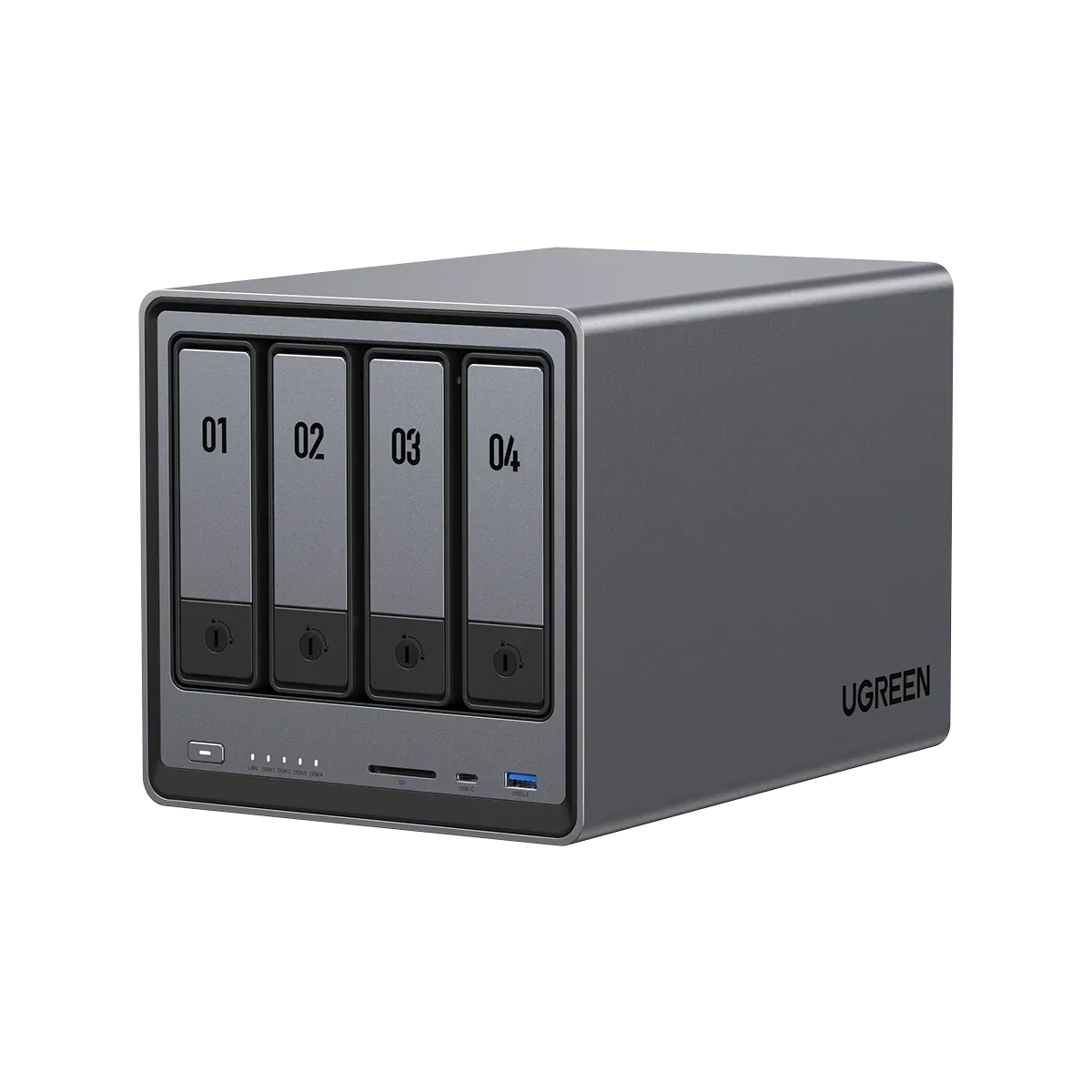 UGREEN NASync DXP4800, NAS de escritorio de 4 bahías, CPU Intel N100 de cuatro núcleos