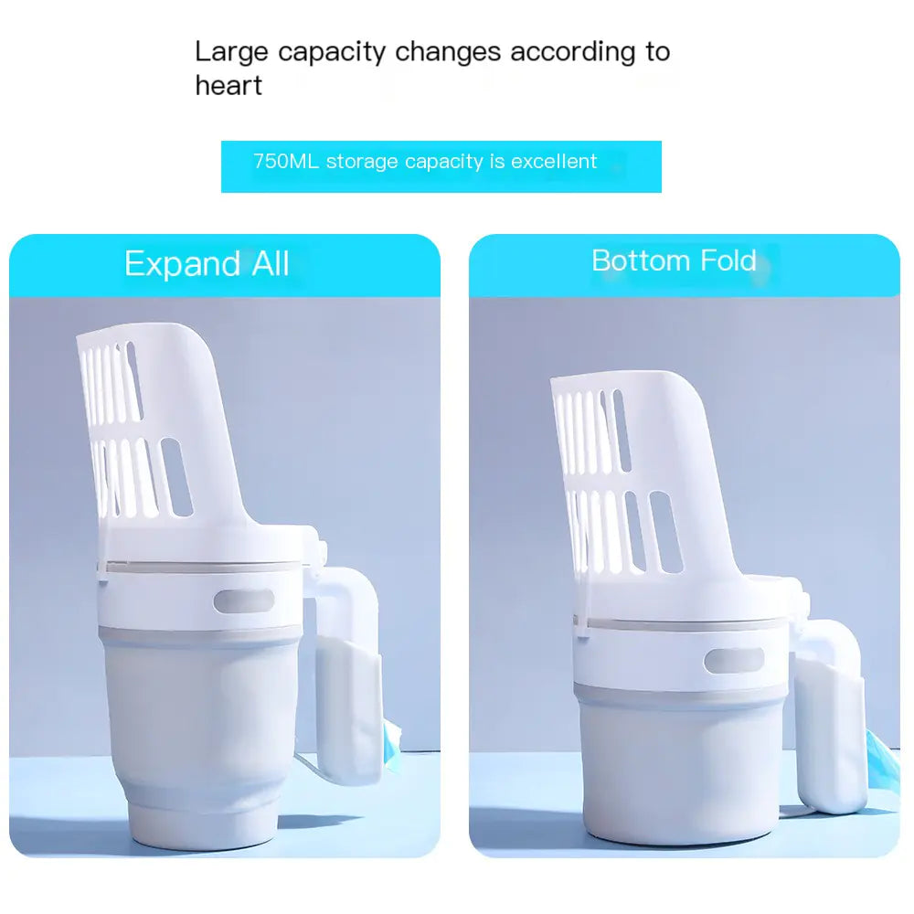 Compact Cat Litter Scoop with Bin