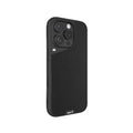 Black Leather Protective Phone Case with Camera Control Button - Limitless