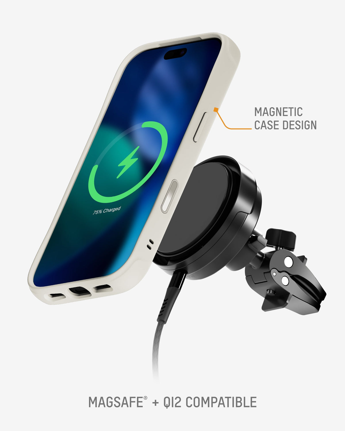 Protective Clear Phone Case Stone - Clarity MagSafe