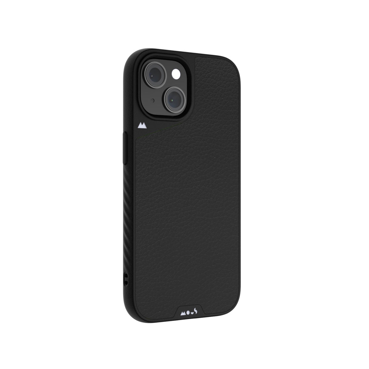 Black Leather Protective Phone Case - Limitless