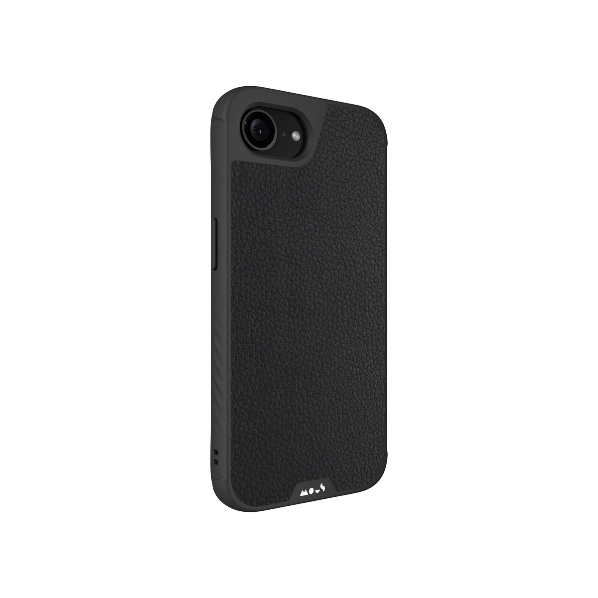 Black Leather Protective Phone Case - Limitless