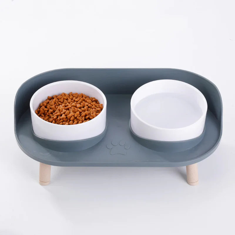 Anti-Tip Elevated Cat Food Bowl