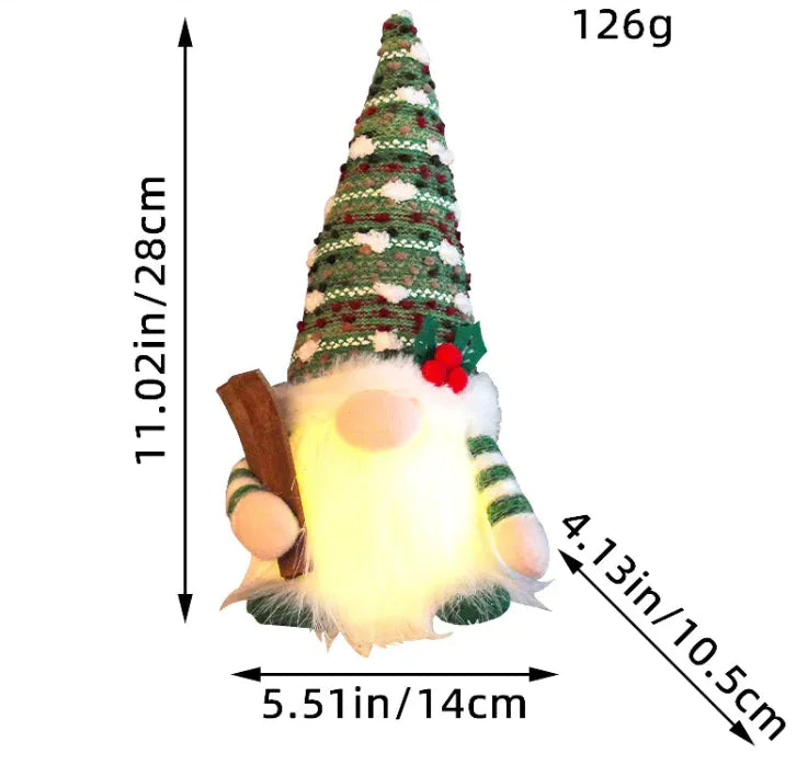 Luminous Holiday Sled Figurine