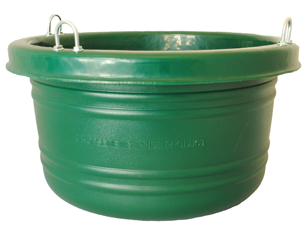 Horsemens Pride Horse Feed Tub Large 30 Quarts Green