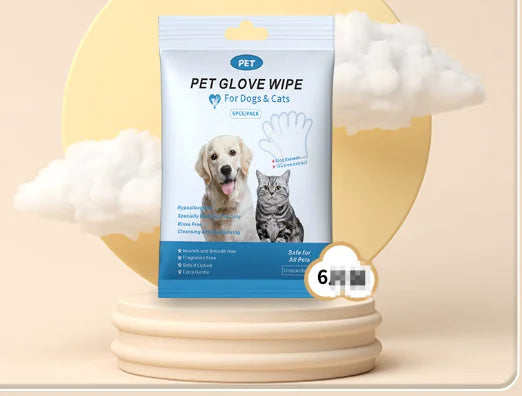 Pet Cleaning Gloves & Wipes