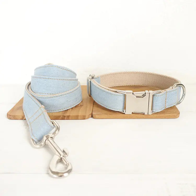 Blue Denim Leash for Pet Dogs