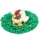 Pet Hen Egg Incubating Puzzle Sniffing Mat Toy Set