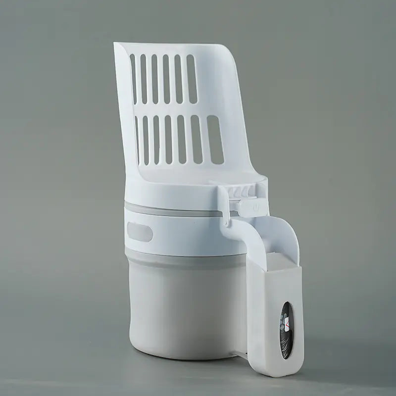 Compact Cat Litter Scoop with Bin