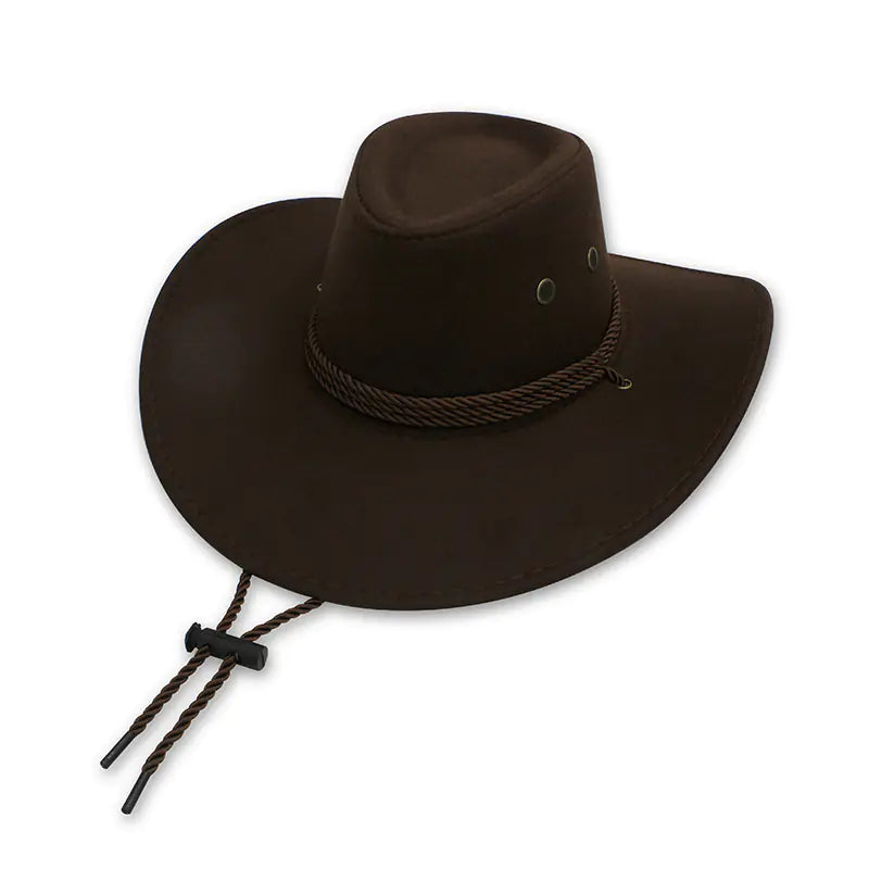 Rustic Faux Felt Cowboy Hat