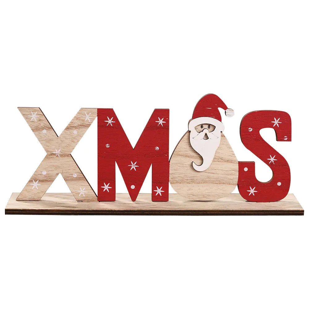 Festive Wooden Letter Decor