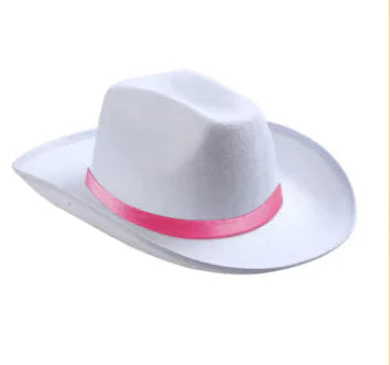 Cowboy Hat Ribbon Accent Clip