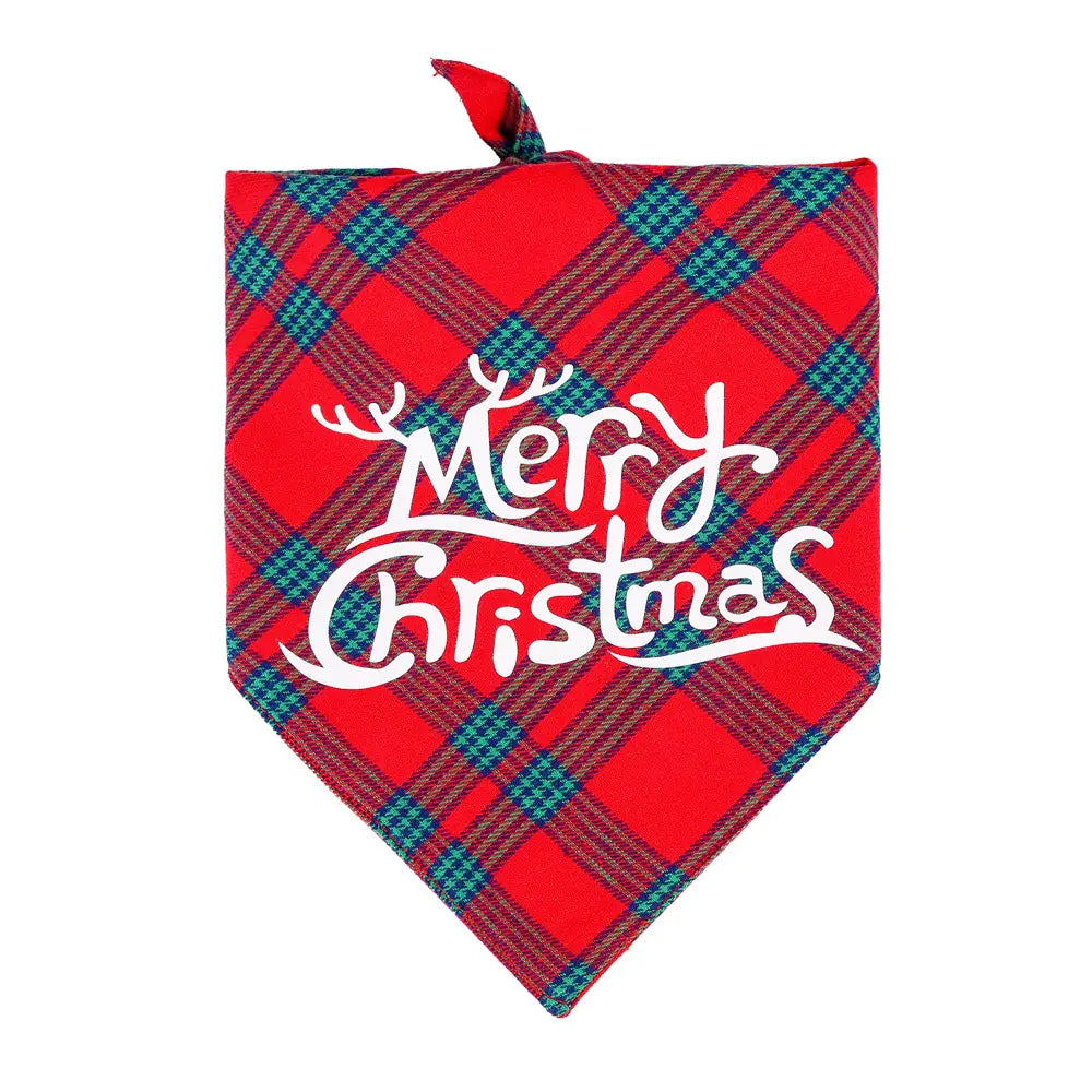Festive Pet Holiday Bib Scarf